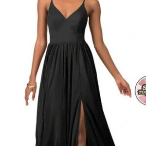 Azazie Black Kira A14 Bridesmaid Dress
